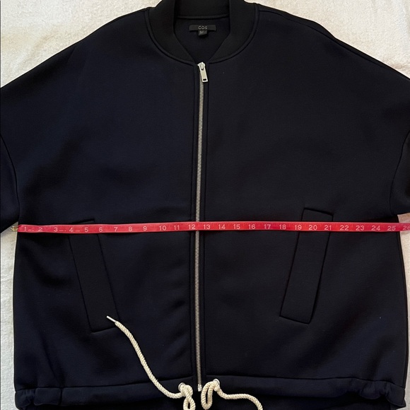 COS Women’s Zip-Up Navy Jacket, Size M - Picture 9 of 10